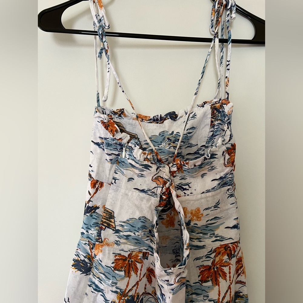Free People Blue and Orange Scenic Maxi Dress - Picture 2 of 4
